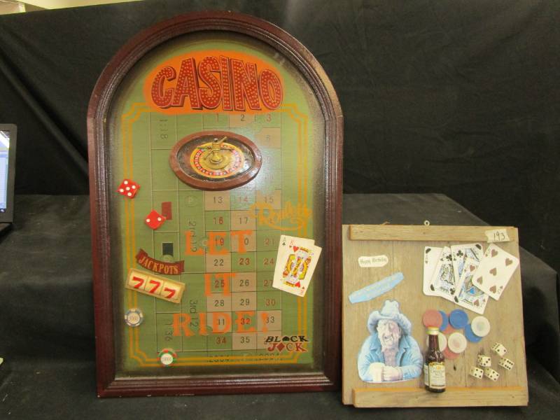 lot 15 image: 2 cute man cave pictures
