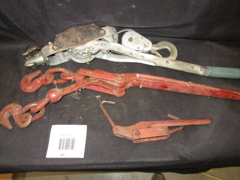lot 41 image: Chain Binder, come-alongs