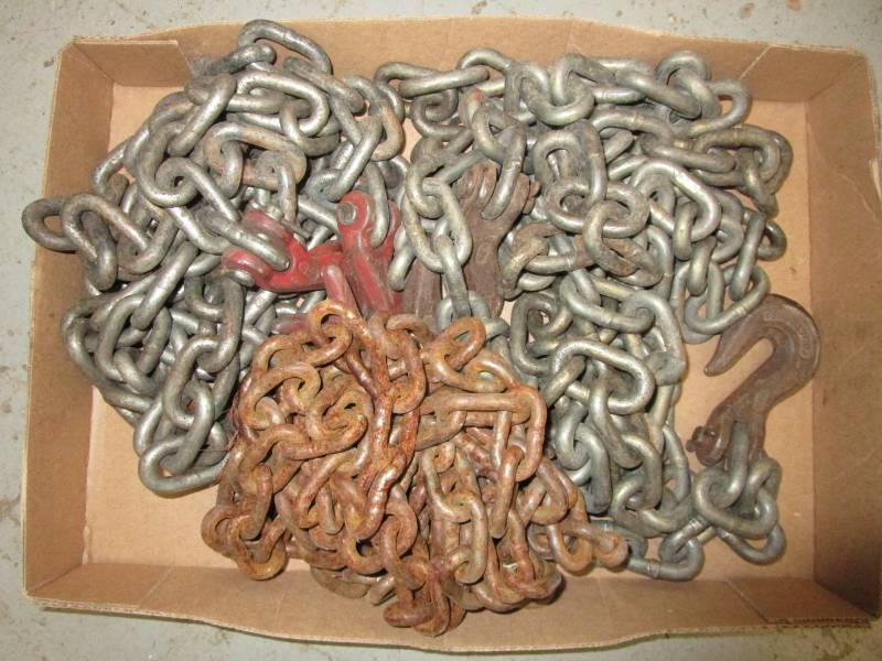 lot 48 image: 3 Chains all 10 to 12 ft long