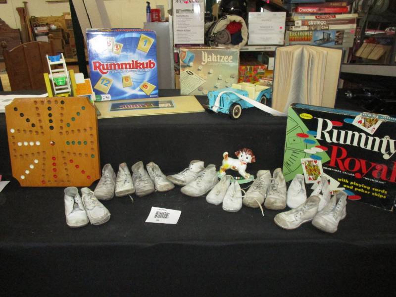 lot 96 image: Antique Books, Games, Shoes