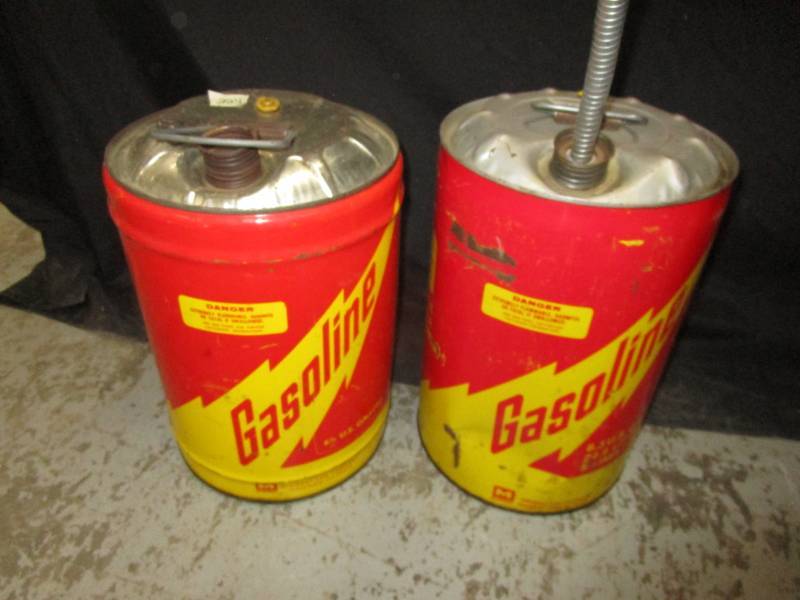 lot 126 image: Vintage Gasoline Cans