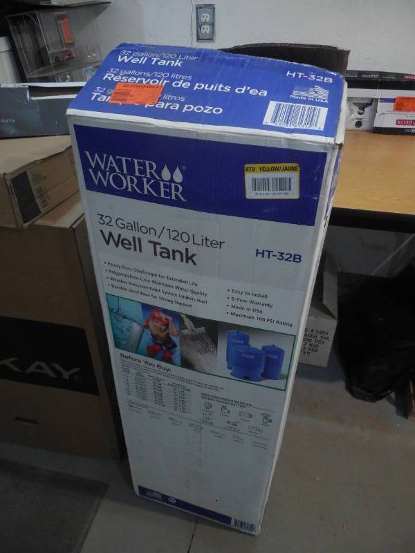 lot 129 image: Water Worker 32 Gal. Pressurized Well Tank