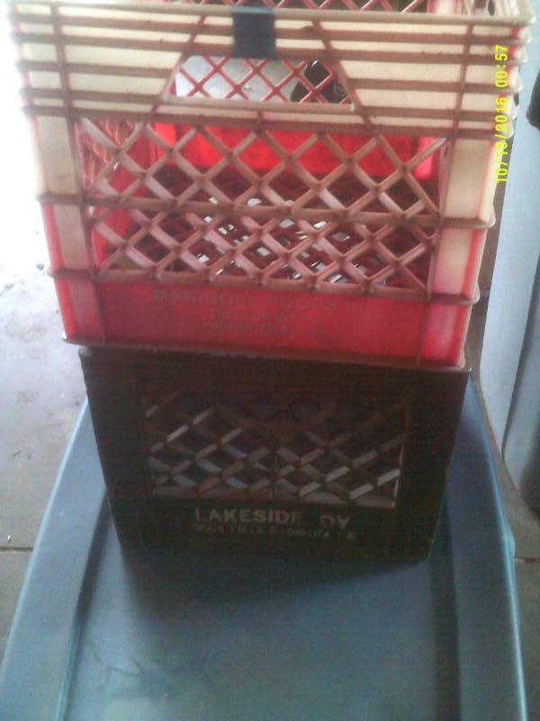 2 COLLECTIBLE MILK CRATES