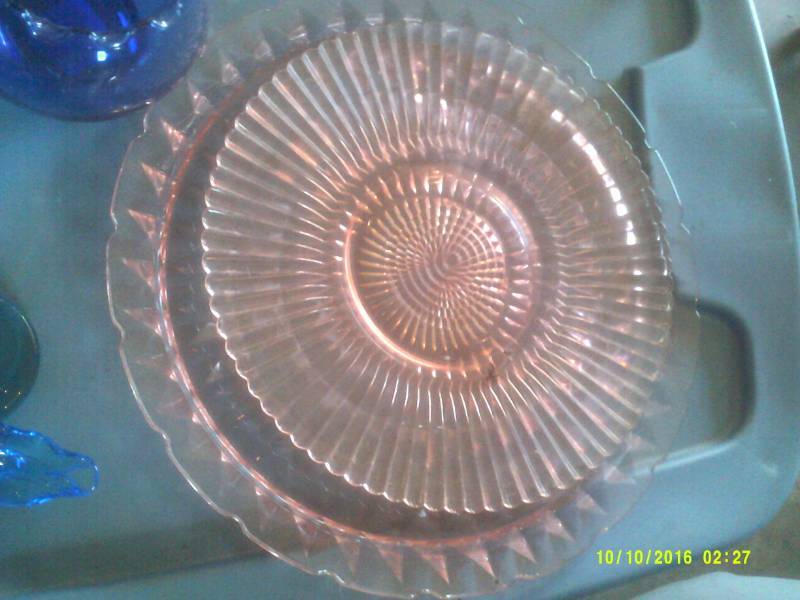 COBALT BLUE AND PINK DEPRSSION GLASSWEAR