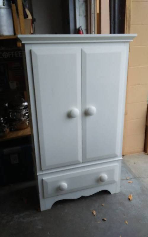 White CabinetArmoire Chest 32x15x54
