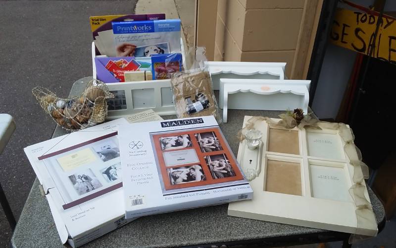 Assorted Collage Frames, Shelves, Organizer, Office Related