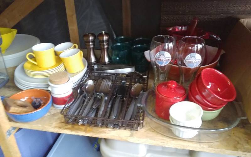 Flatware, Pyrex, Salt & Pepper Mills, Misc Dishwares