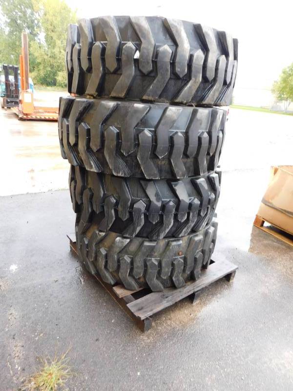 lot 16 image: Set of 4 Foamed Filled Wide-Wall Tires & Rims