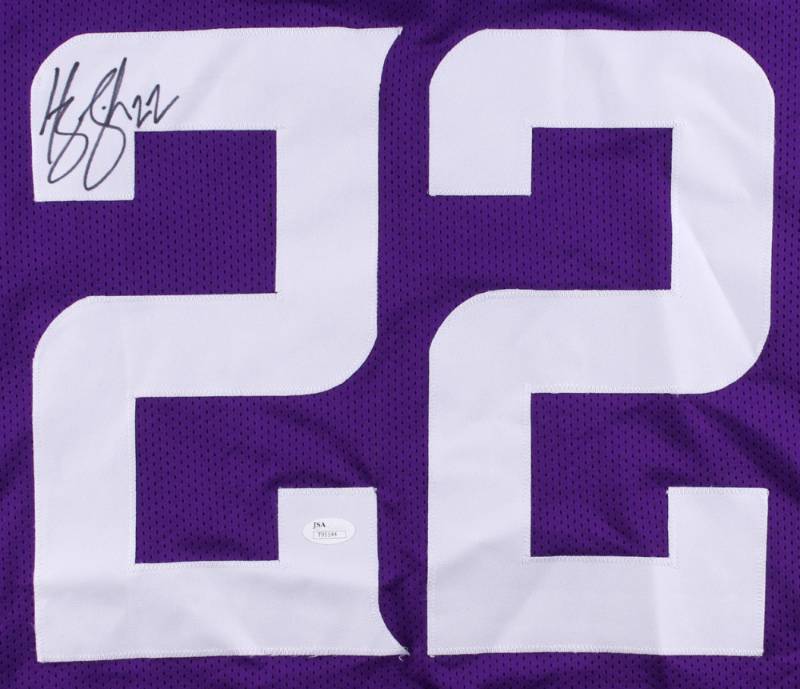 lot 6 image: Harrison Smith Signed Purple Jersey (JSA COA)