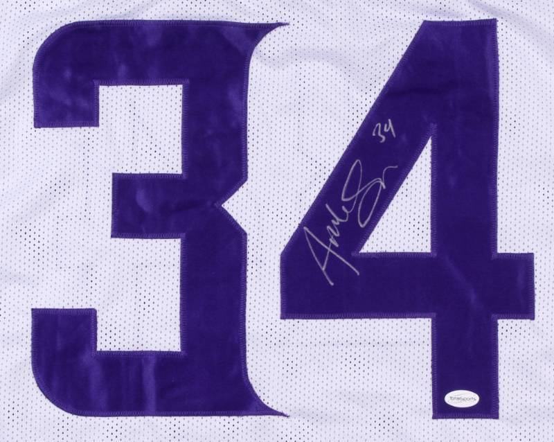 lot 10 image: Andrew Sendejo Signed White Jersey (TSE COA)