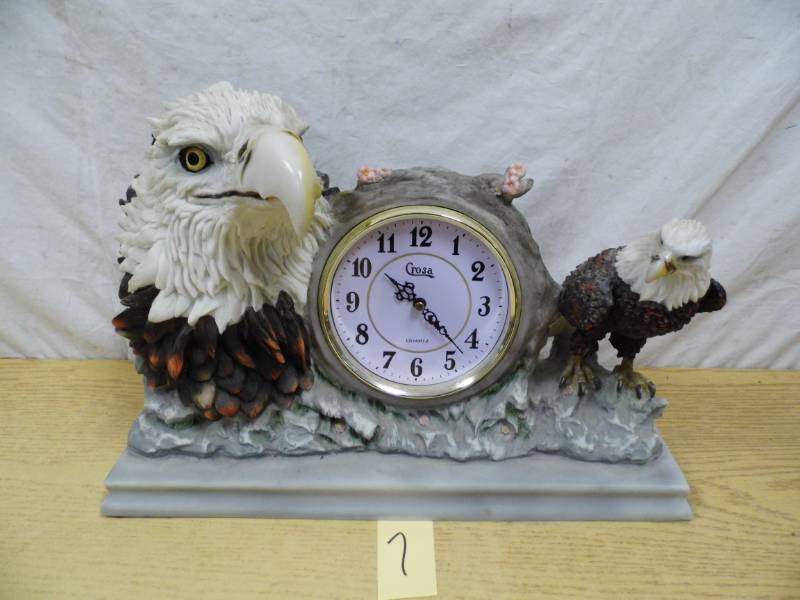 lot 7 image: Crosa Eagle Clock