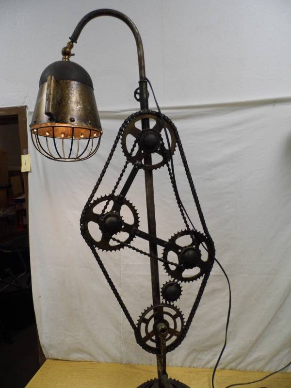 lot 8 image: Light Made from AutoMotorcycle Parts