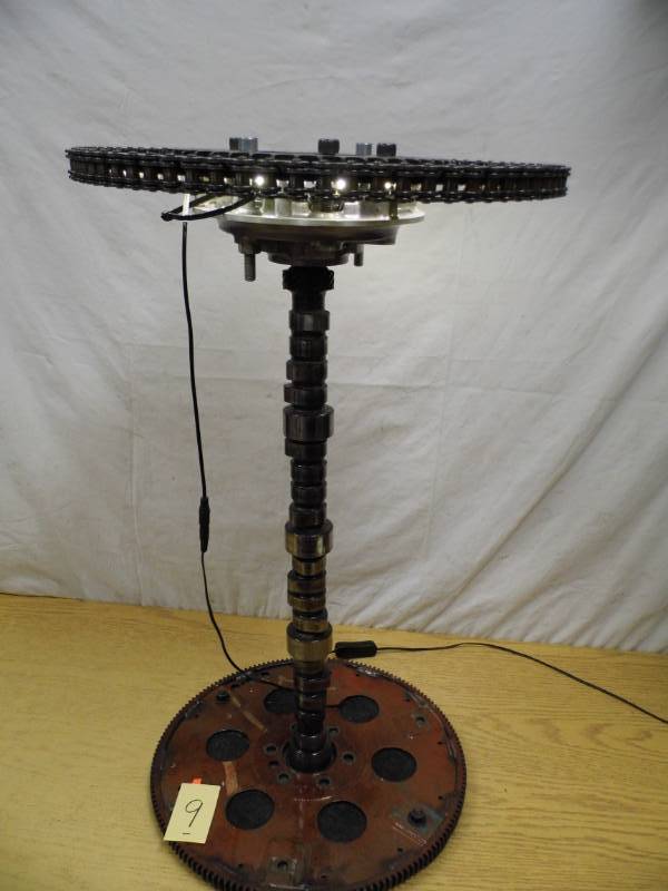 lot 9 image: Table  Made from AutoMotorcycle Parts