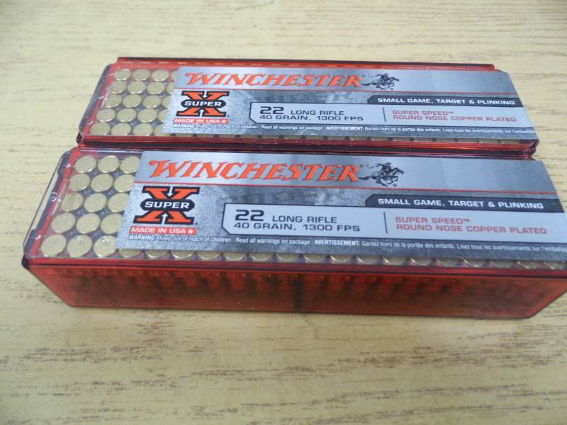 lot 28 image: Lot of 2 - Winchester 22 LR Ammo