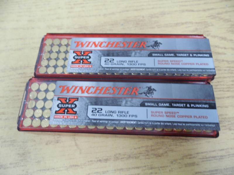 lot 29 image: Lot of 2 - Winchester 22 LR Ammo