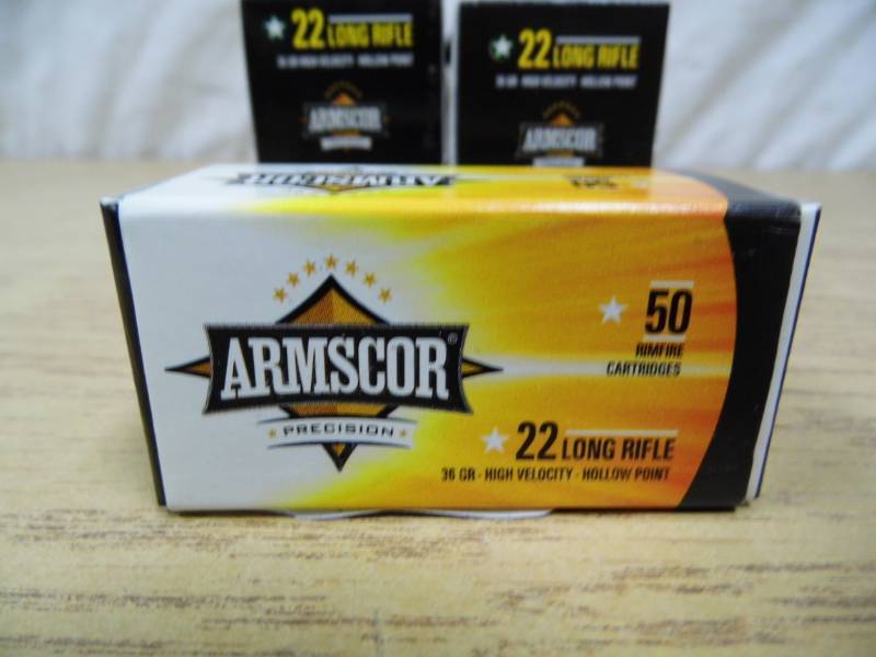 lot 36 image: Lot of 5 - Armscor 22 LR Ammo Ammo