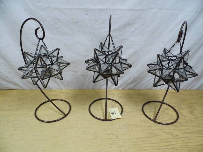 lot 64 image: Lot of 3 Candle Holders
