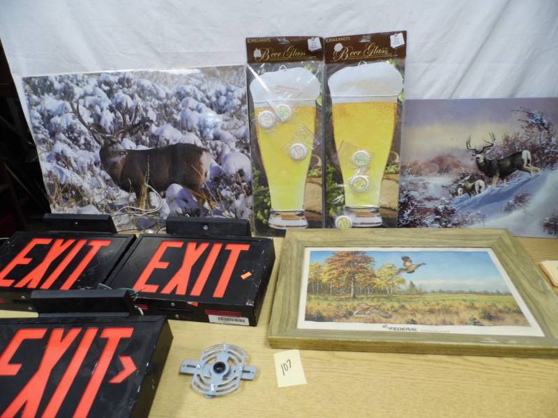 lot 107 image: Exit Signs - Art