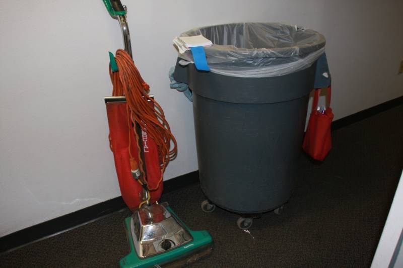 Cleaning Supplies vacuum, Cleaning supplies, Dust pan Big Garbage Can Janitor Room