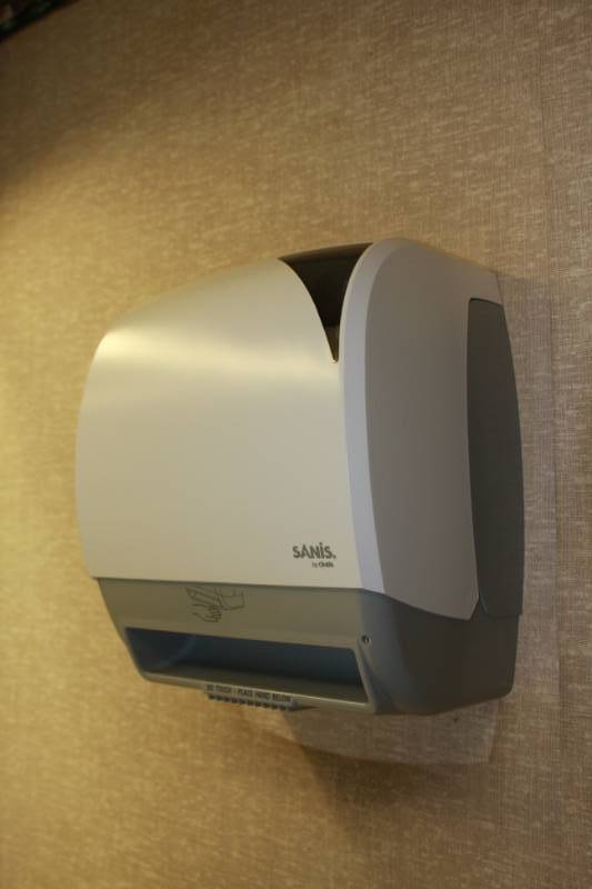 Hand Soap and Towel Dispenser Mens Room 1