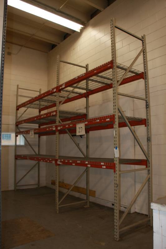 Pallet Racking 3 Up-Rights 12 x 36 8 - 8 Rails  6 - 6 Rails Room 8