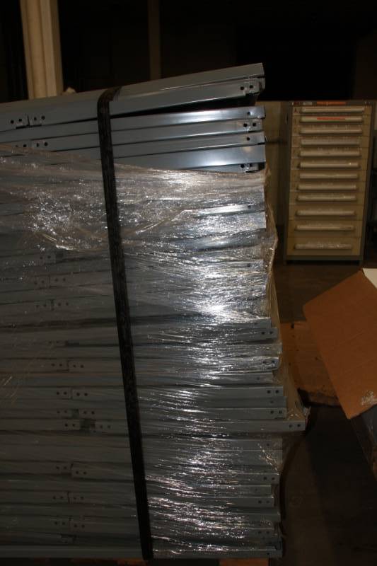 4 Pallets of Sorted Shelving units supplies Room 13