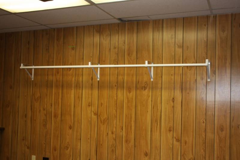 Brown Cabinet (Wall) 144 x 23 x 30 with Coat Rack Room 17