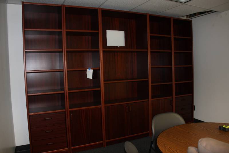 Book Shelf Wall Unit Space 125 x  88 Room 18