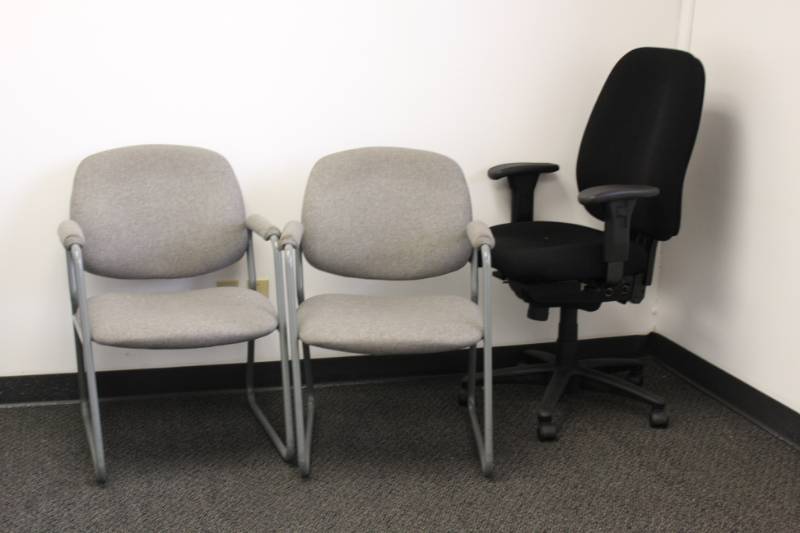 3 Chairs with  Plastic Stand Room 22