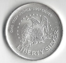 Liberty Design .999 Fine Silver - 1 Troy Ounce