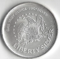 1 Ounce Fine Silver - Liberty Bell Design - Life, Liberty, & Happiness