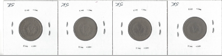 Four Liberty Head Nickels - 1902,1903, 1906, & 1911
