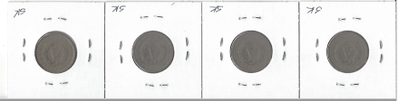 Four Liberty Head Nickels - 1901, 1905, 1906, & 1907
