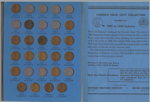 50 Different Wheat Pennies 1910 to 1940
