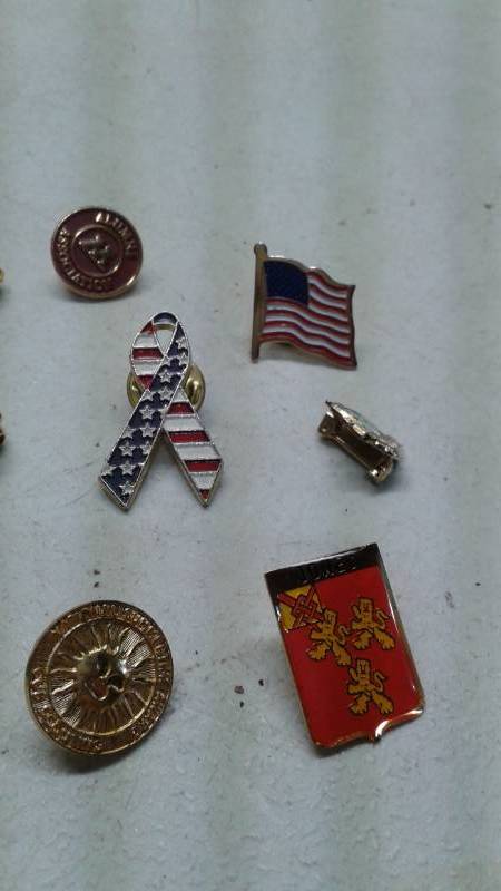 lot 6 image: Lot Of Hat Pins, Some From Organization