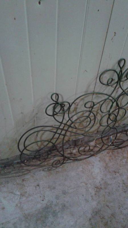 lot 37 image: Wrought Iron Hanging Garden Trellises, Used, Some Wear