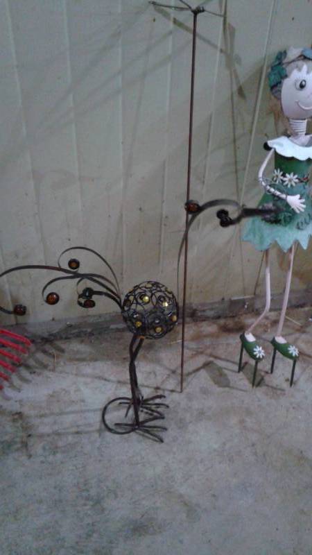 lot 47 image: Lot Of Garden Yard Decor Stakes