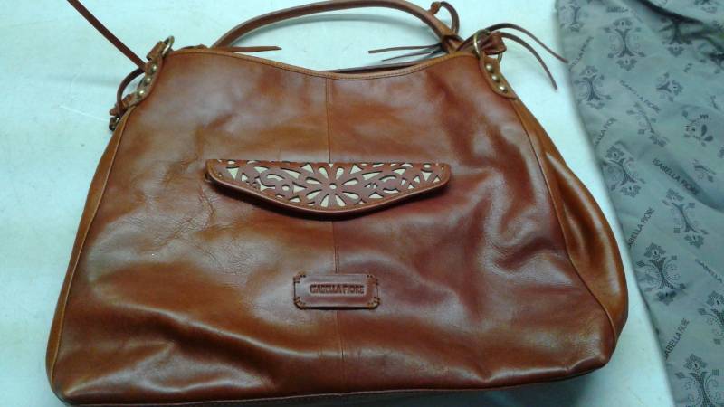 lot 67 image: Isabella Fiore Leather Handbag Purse, Good Condition