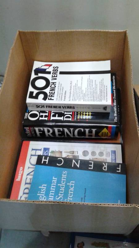 lot 84 image: Lot Of Books, Hardcover Novels And Learn French Books