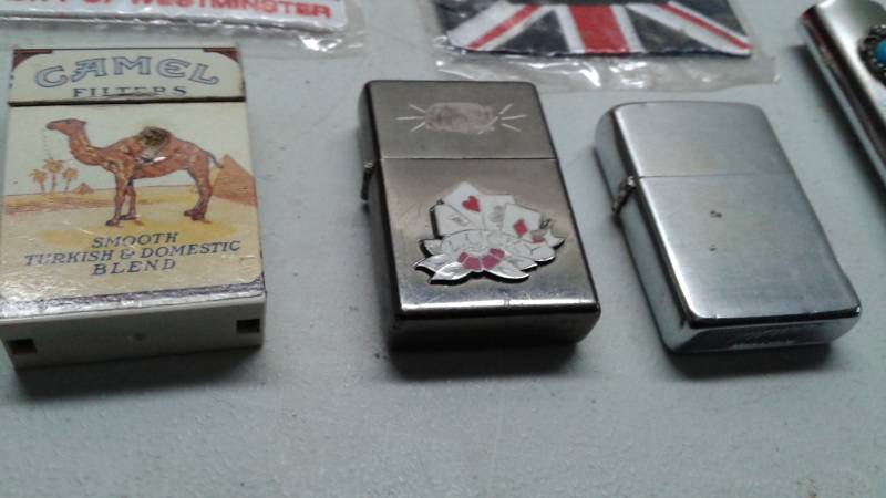 lot 87 image: Lot Of Mixed Items, Meteorite, Lighters, One Zippo, Pocket Watches