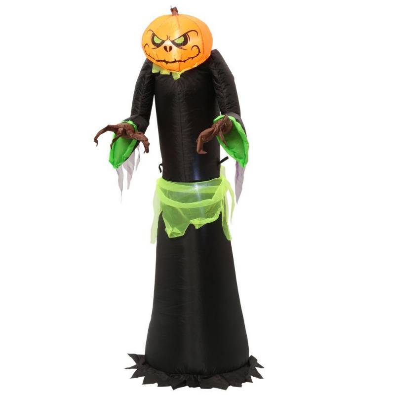 lot 19 image: 5 ft. Inflatable Pumpkin Reaper - New in Box