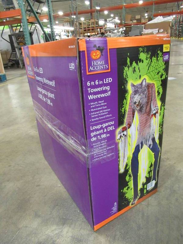 lot 3 image: 7 Ft. Towering Werewolf - New in Box.