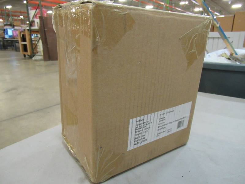 lot 11 image: 3.51 ft. Pre-Lit Inflatable Minnie in Orange and Purple Outfit and Witch Hat Airblown - New in Box