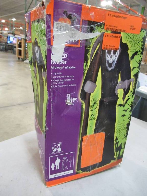 lot 24 image: 5 ft. Inflatable Reaper - New in Box