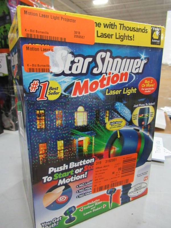 lot 29 image: Star Shower Motion Laser Light Projector - New in Box