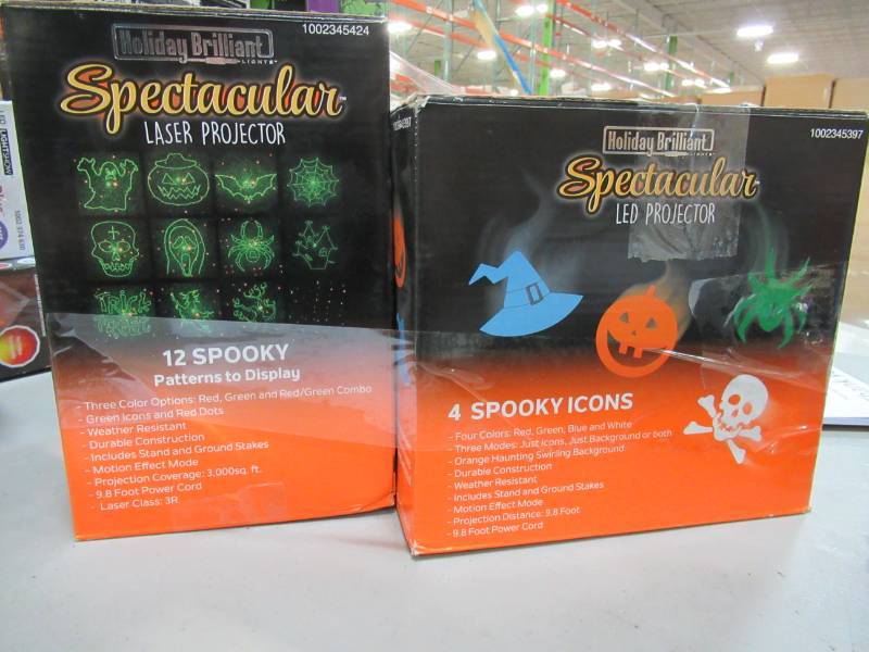 lot 30 image: 2 Halloween Laser Projectors - New in Box