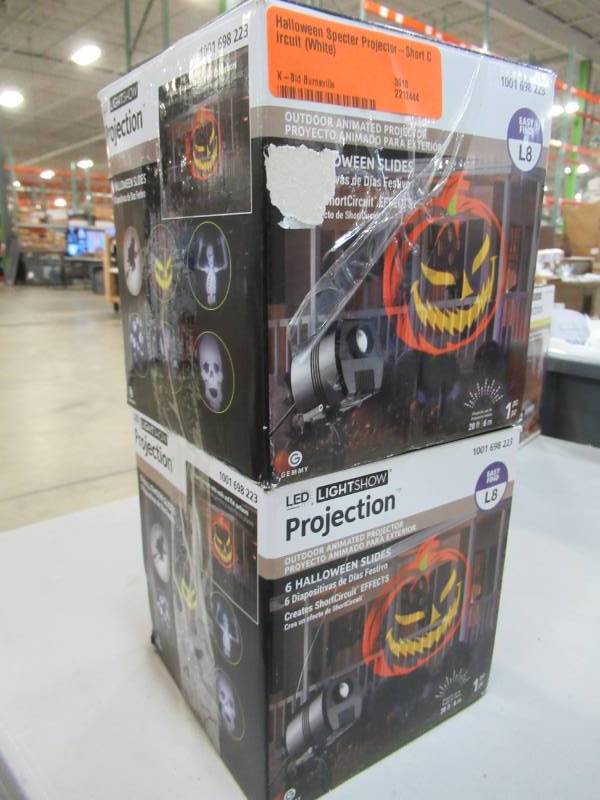 lot 50 image: Two Halloween Specter Projectors-Short Circuit (White) - New in Box