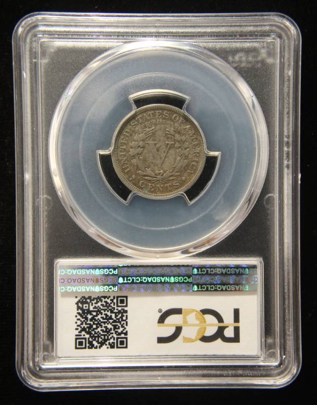 lot 16 image: 1912-S US LIBERTY V NICKEL KEY DATE COIN F12 PCGS