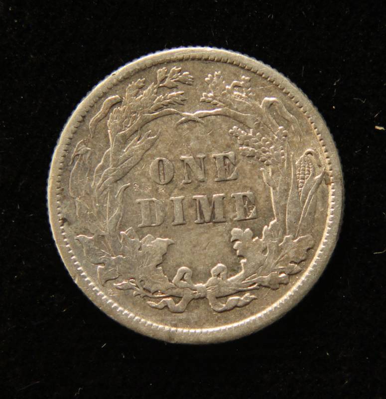 lot 19 image: 1888 US SEATED LIBERTY SILVER DIME AU