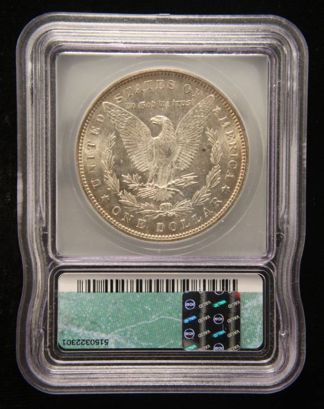 lot 24 image: 1887 MORGAN SILVER DOLLAR MS65 ICG